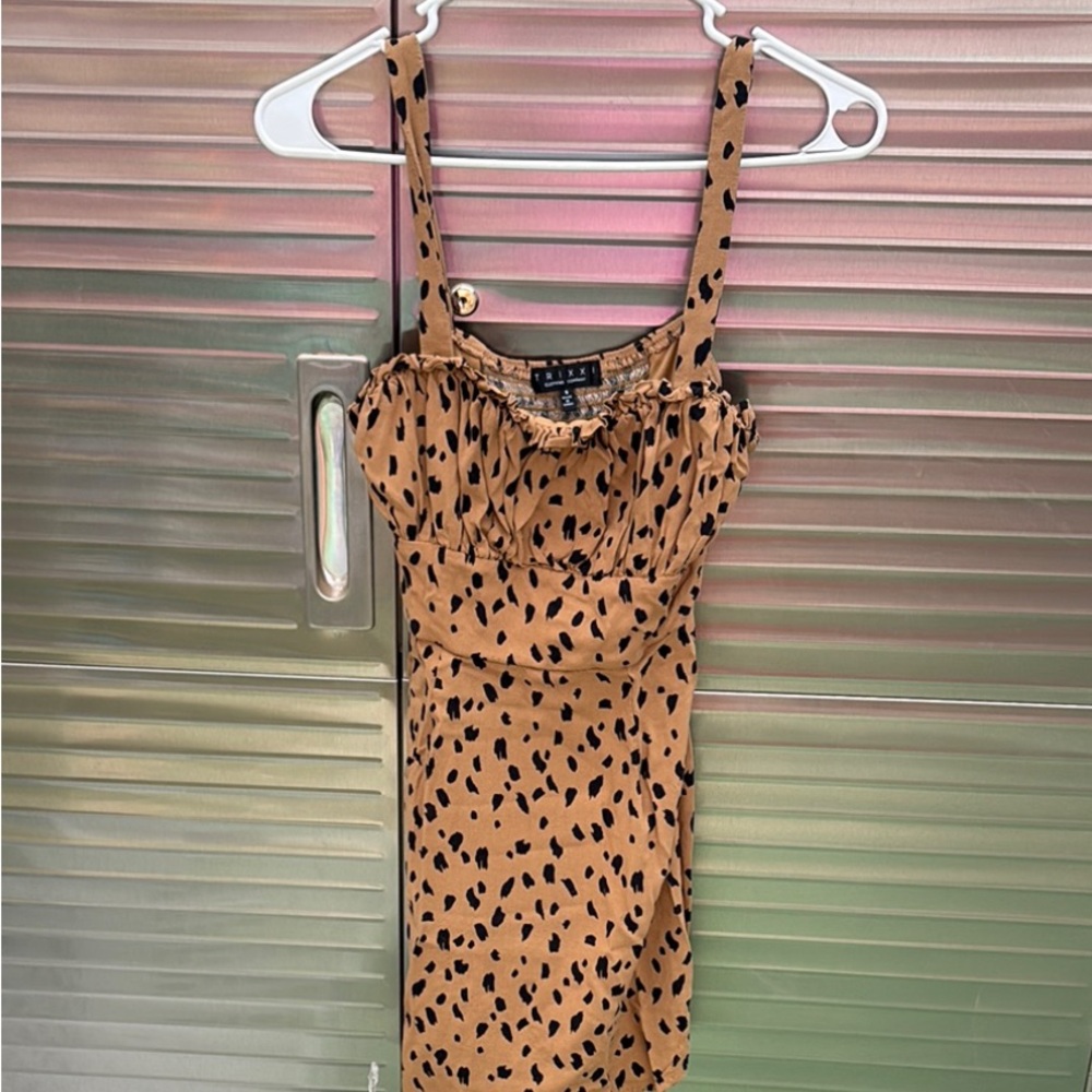 women's cheetah print dress